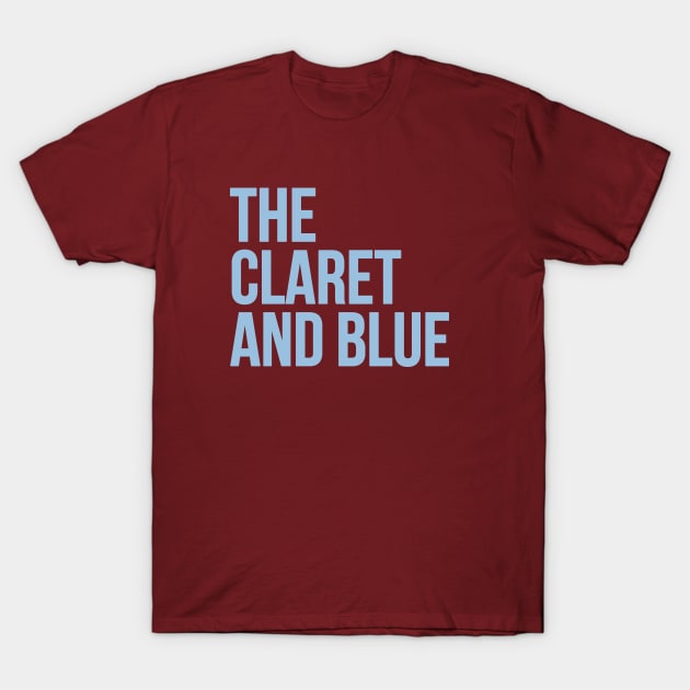Claret and blue t shirt sale
